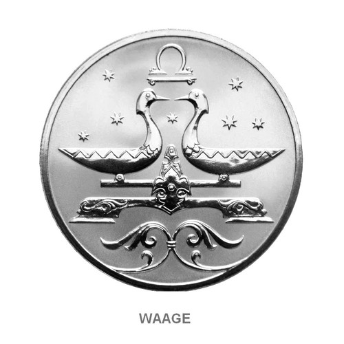 Medaille münze sternzeichen - medaille, münze,