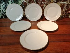 ROSENTHAL Germany AIDA Elfenbein Gold,  6 Dessertteller / Kuchenteller Ø 19,5cm