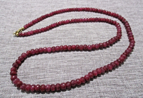 Collier kette rubin - ,,