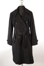 Orsay schwarzer Mantel Herbst/Winter Gr.36/S Wolle Polyamid