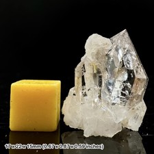 Seltener Herkimer Diamant Quarz mit natürlichen Doppelabschlüssen aus Belutschistan
