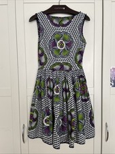 Lena Hoschek XS 34 Ghana Dress kurzes Sommerkleid Baumwolle top