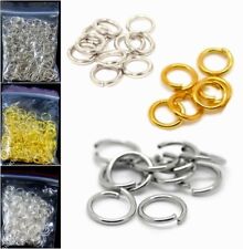 Binderinge Verbinder Spaltringe Metall Ösen Schmuckbastel 5/8/10/12mm Wahlen