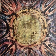 Abstrakte Komposition auf Papier, von M. Jacoby, um 1990