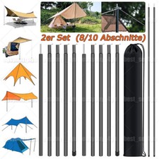 2er Set Teleskop Zeltstangen