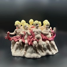 Antike Jardiniere • einzigartige figürliche Keramik mit Marke • RARITÄT •