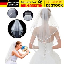 Schleier Kurz einfach Mit Kamm