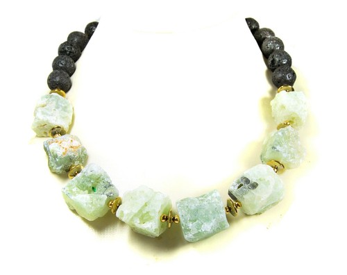 Edelsteinkette aus lava - aus,
