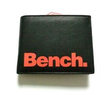 BENCH Geldbörse Herren Leder RFID schwarz - orange Portemonnaie
