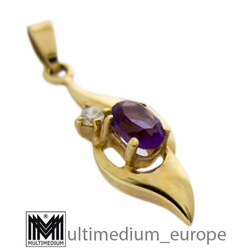 333er gold anhänger - gold, cubic