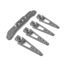 ✅3D-Flug Alu Servohebel-Set Servohörner silber CNC 25T Futaba, Align, Savöx, KST