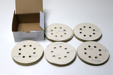 Schleifscheiben 125mm Klett Loch in Gold Rund 60/80/120/180/220 Körnung,50 Stück