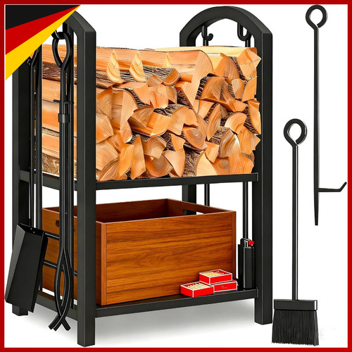 Kaminholzregal innen mit - innen,