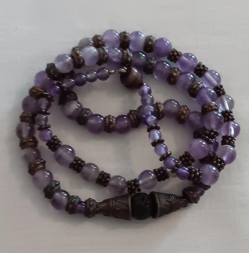 Amethyst kugel collier - kugel, kette