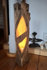 Altholz Balkenlampe Stehlampe