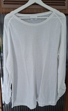 Damen-T-Shirt weiss Langarm Gr. 52/54 (XXL)