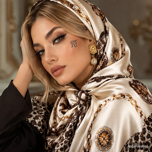 Luxus damen seidenschal orient - seidenschal,