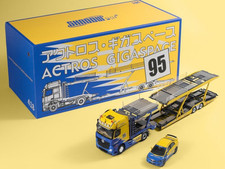 TRUCK SET -  MB Actros Gigaspace + Honda Civic  - SPOON - ShadowPro 1:64