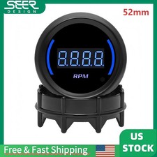 2" 52mm Digital Blue LED Tacho