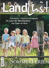 Zeitschrift LANDLUST Juli August 2009 Dekoration Garten Rezepte Landleben