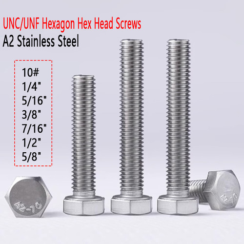 Unc unf hexagon hex head - hexagon,