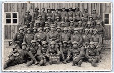 Anschluss Österreich März 1938 Wehrmacht Soldaten Stahlhelm - WK2 Foto-AK 14x9cm