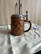 Weinkrug/Bierkrug Mit Zinndeckel