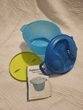Tupperware Reiskocher , 2,2 Liter ,Reismeister, 3 Teilig, blau