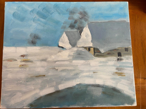 ölgemälde winterlandschaft - Ölgemälde,