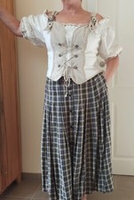 Trachten Mieder Landhaus mit Rock Größe 44