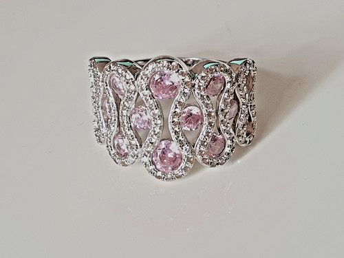 Ring silberfarben rhodiniert