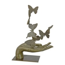 Bronzefigur Schmetterlinge in