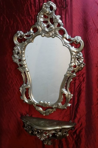 Wandspiegel antik silber mit - wandspiegel,