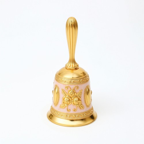 Handglocke mit blumendekor - mit,