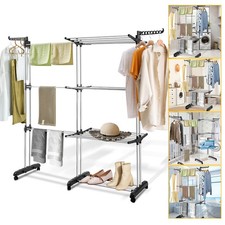 Turm Wäscheständer Kleiderständer Garderobenständer Jackenständer 170x150x63cm