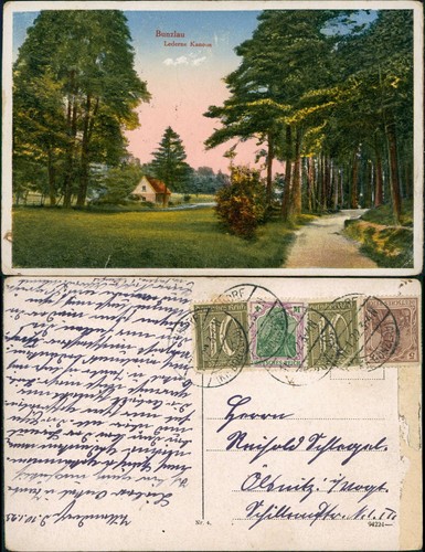 Postcard bunzlau bolesławiec - postcard,