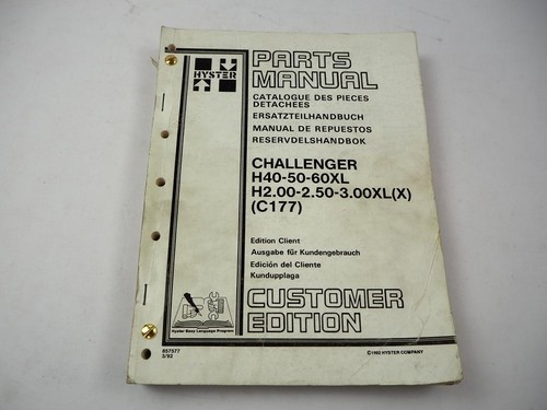 Original hyster challenger - original, h