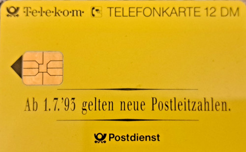 Telefonkarte postdienst - ",