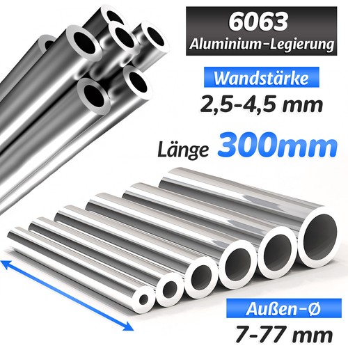 Alurohr länge 300mm aluminium - länge,