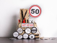 Wenn Box Geschenk zum 50. Geburtstag Jubiliäm DIY Bastelset