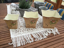 3 er Set Nostalgie Blumentopf