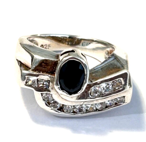 Eleganter silberring mit - eleganter,
