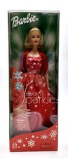2001 Seasons Sparkle Barbie Puppe / Christmas Barbie / Mattel 55198 / NrfB, Ovp