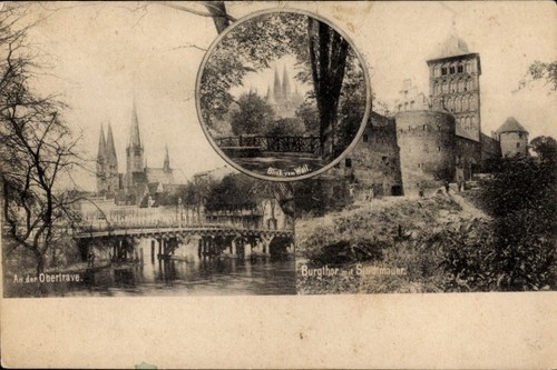 Hansestadt lübeck an der - ak,