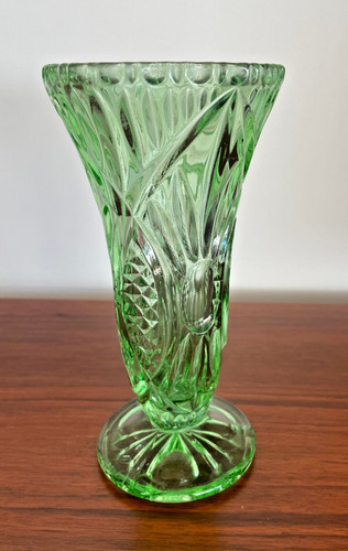 Grüne glasvase cm - ca., 20