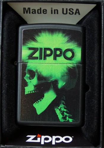 Zippo feuerzeug cyber skull - zippo, "cyber