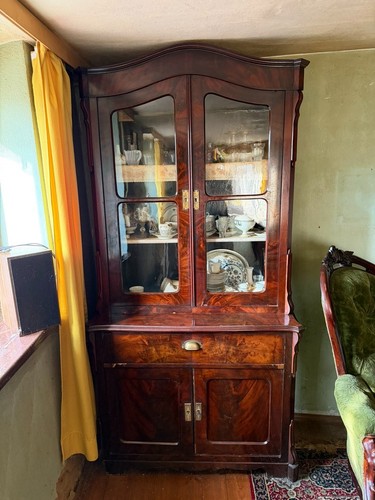 Antiker vitrinenschrank - antiker,