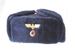 ORIGINAL WINTERPELZMÜTZE BLAU