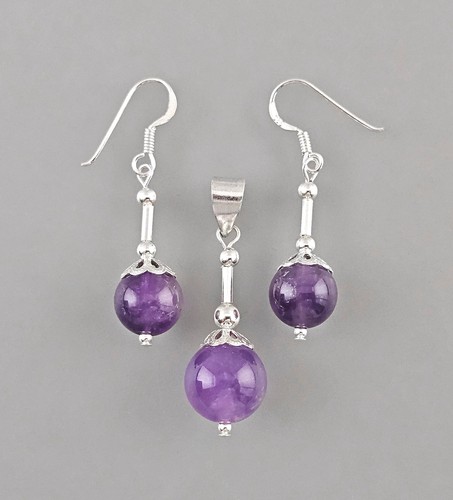 Set amethyst ohrringe - amethyst-ohrringe, und