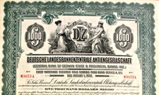 Deutsche Landesbankenzentrale AG histor. $ gold bond 1927 Central Bank germany